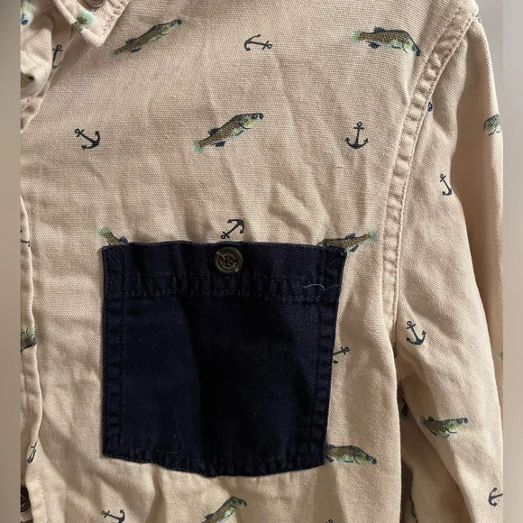 Modern Amusement Fish Button Down - Picture 2 of 4